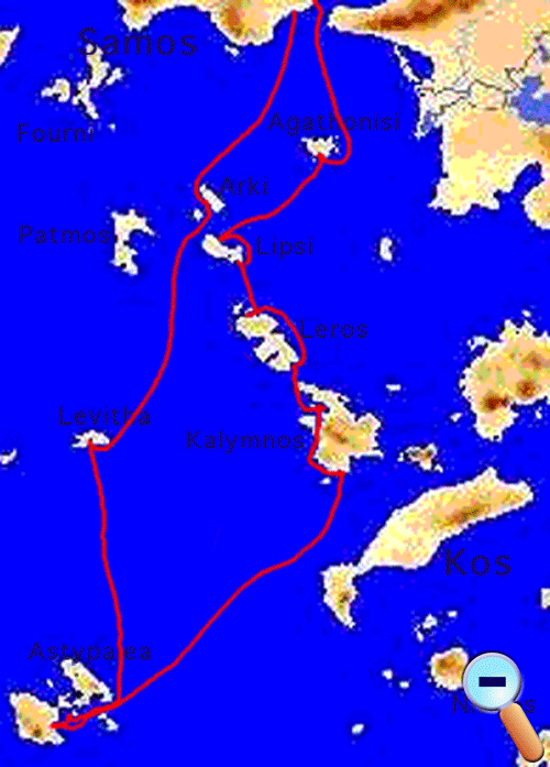Route from Samos