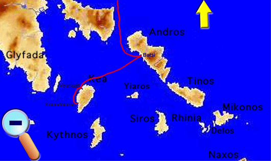 Route to to Skyros