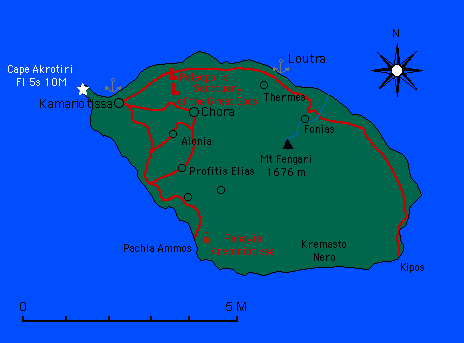 Map of Samothrake