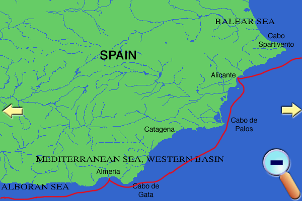 Route to Almeria