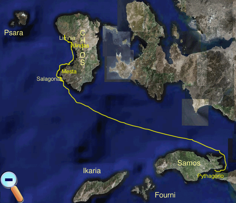 Route to Chios