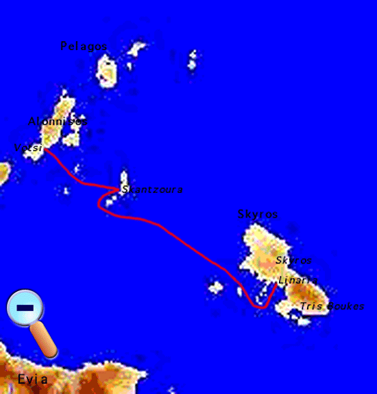 Route to Skyros
