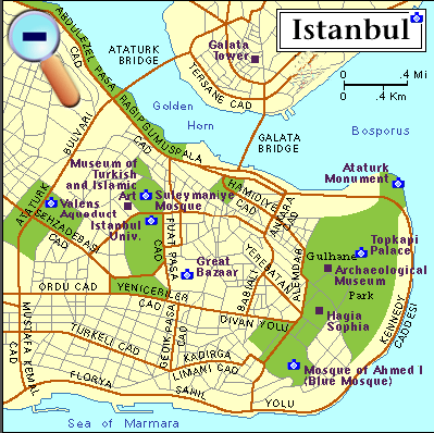 Map of Istanbul