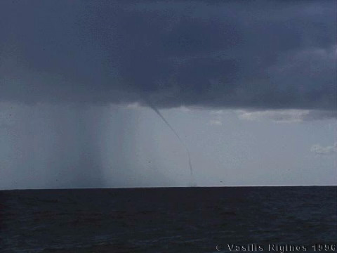 [Photo of a water spout near
	Cephalonia]