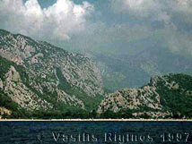 Photograph of Olympos from the Sea